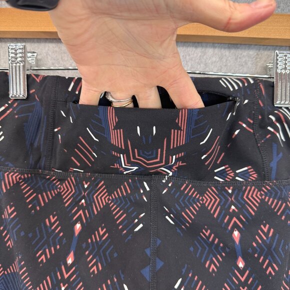 Sweaty Betty The Power Leggings Black Blue Brown Aztec‎ Print Athletic Womens XS - Picture 9 of 14